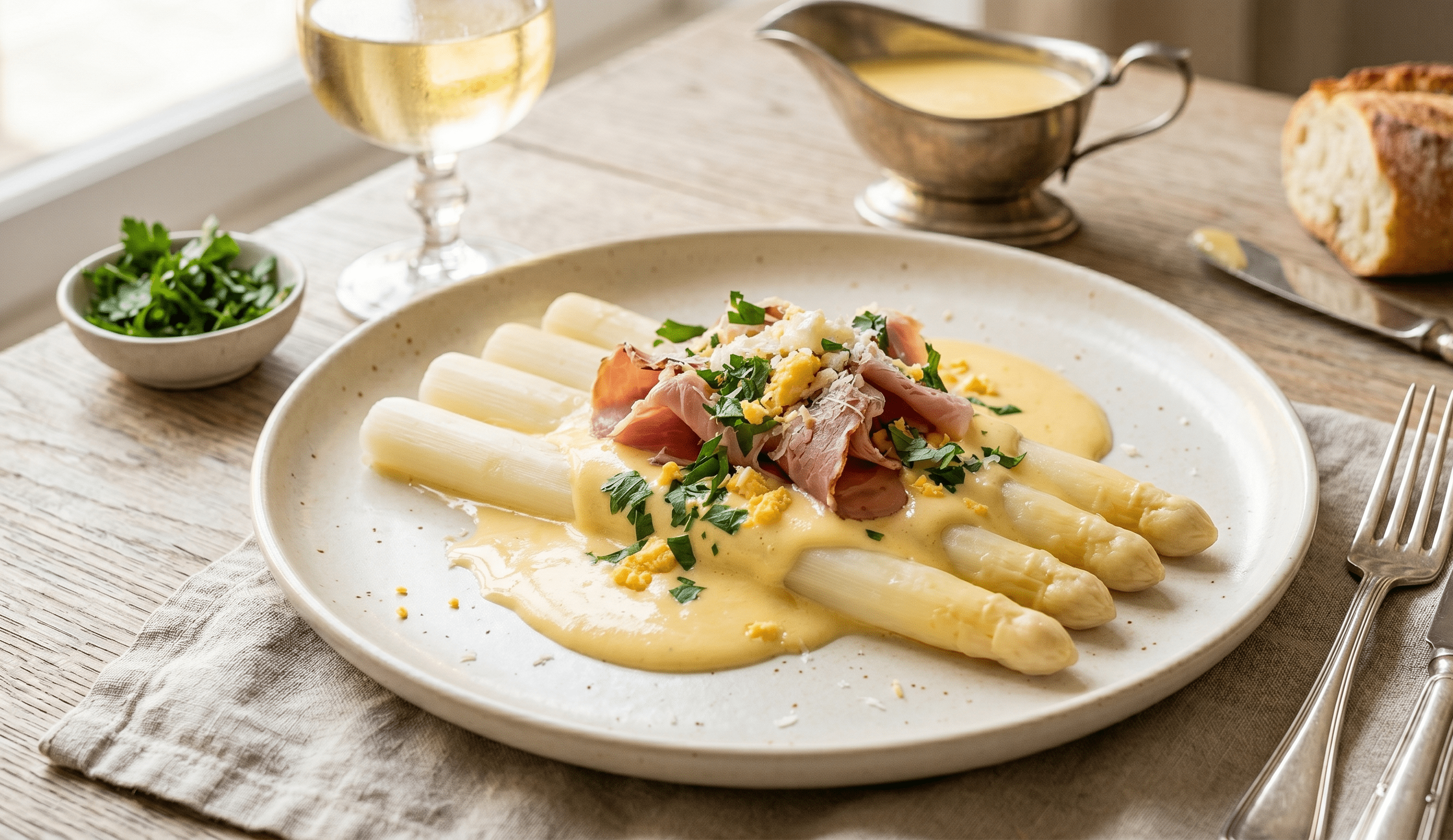Asperges à la flamande met een Hollandaise twist - Food to Enjoy