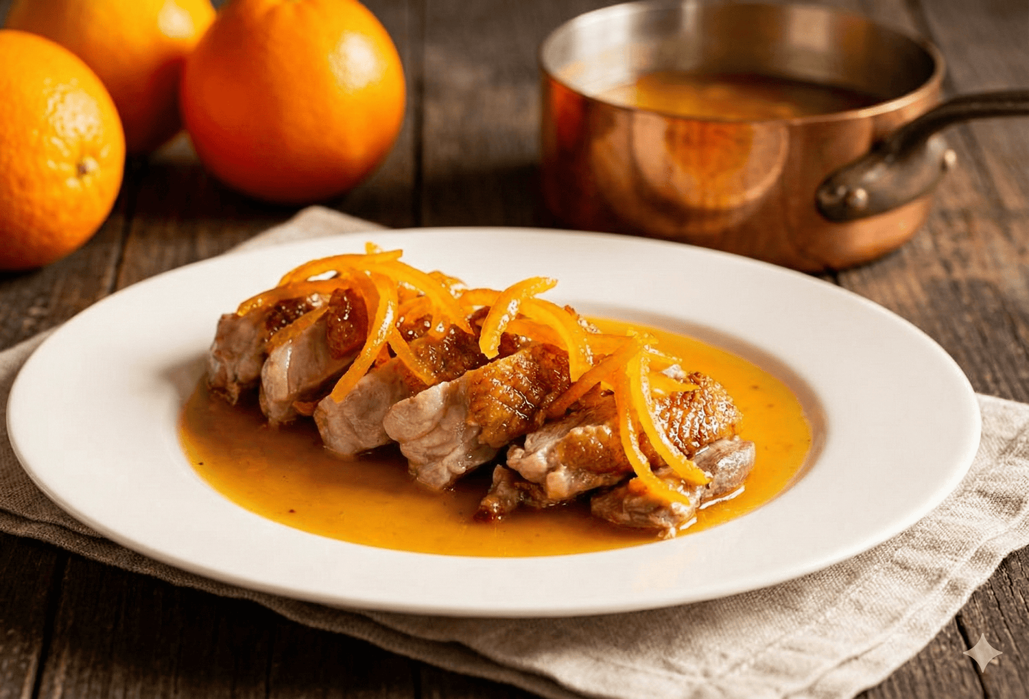 Wilde eend met sinaasappel - Food to Enjoy