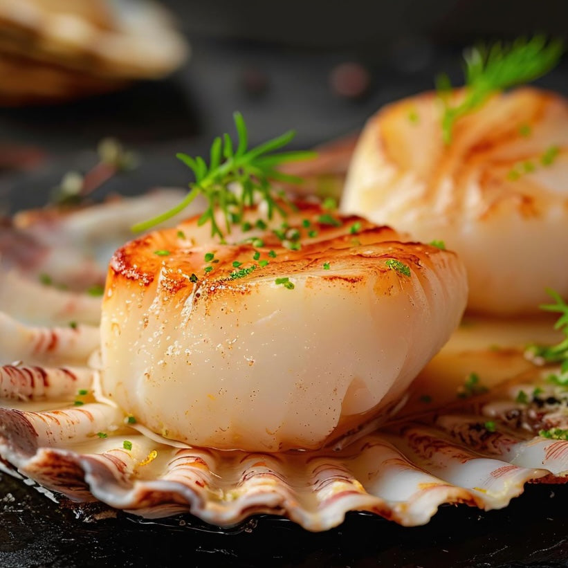 Canadese coquilles shock frozen