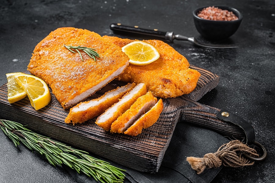 Gepaneerde kip schnitzel
