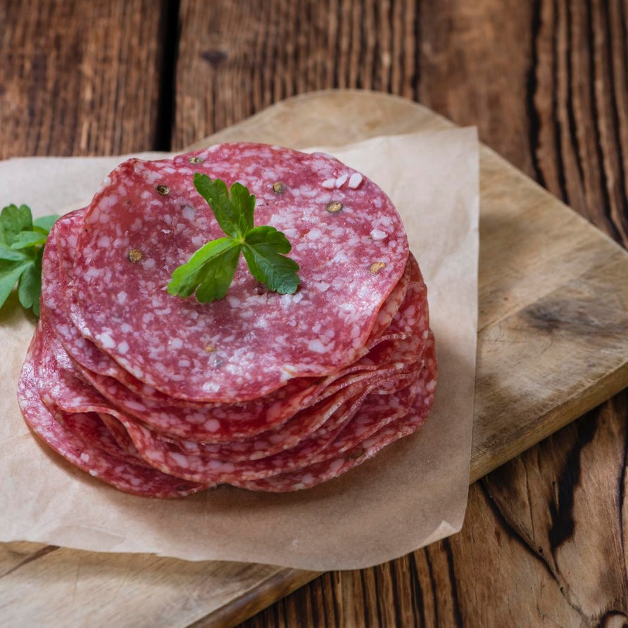 Salami gesneden