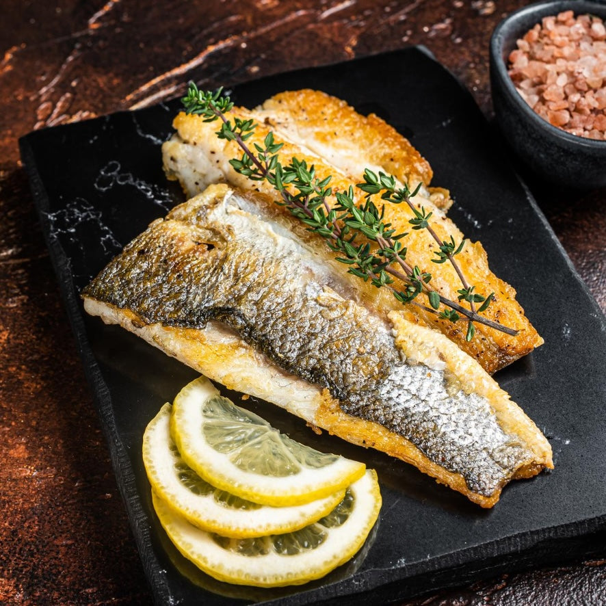 Zeebaarsfilet met vel