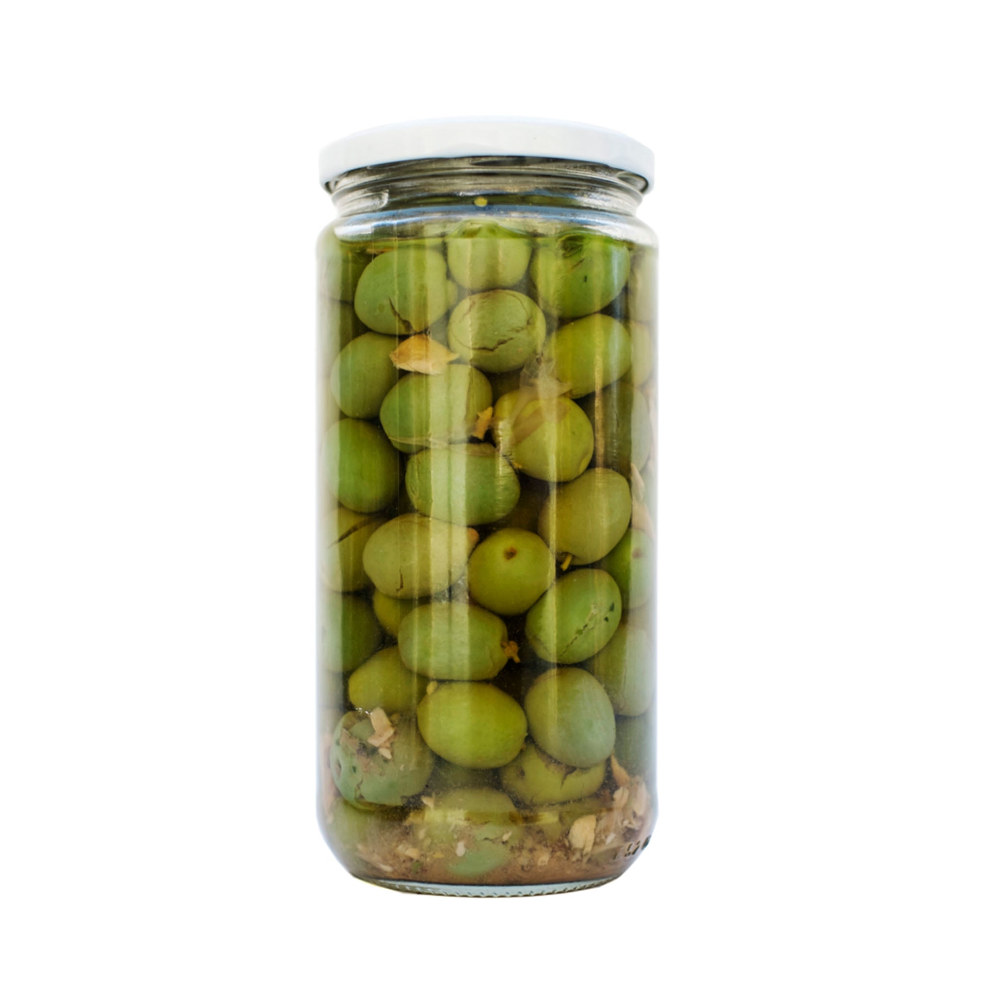 Spaanse traditionele groene olijven met pit